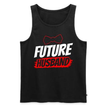Future Husband Wedding Groom Party - Débardeur bio Premium Homme - noir - Devant - Michal (187cm)