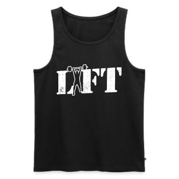 Lift Weightlifting Gym Workout Weightlifting - Men's Premium Organic Tank Top - black - Front - Michal (187cm)