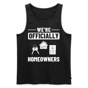 Home Home House Purchase Property - Men's Premium Organic Tank Top - black - Front - Michal (187cm)