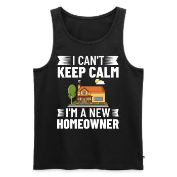 Home Home House Purchase Property - Men's Premium Organic Tank Top - black - Front - Michal (187cm)