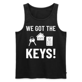 Home Home House Purchase Property - Men's Premium Organic Tank Top - black - Front - Michal (187cm)