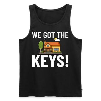Home Home House Purchase Property - Men's Premium Organic Tank Top - black - Front - Michal (187cm)