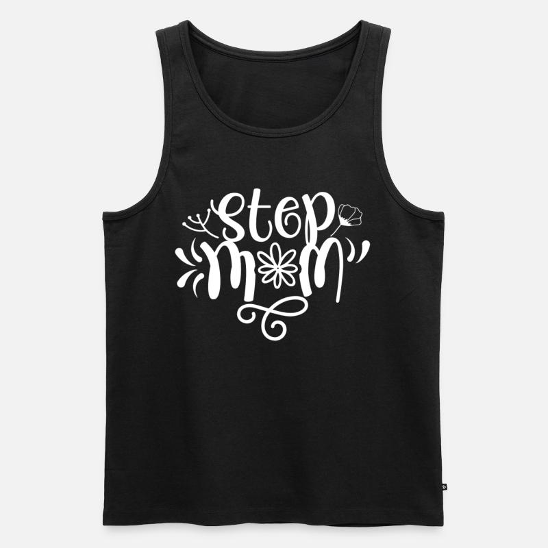 Stiefmutter Ziehmutter Pflegemutter Stepmother - Männer Premium Bio Tank Top - Schwarz