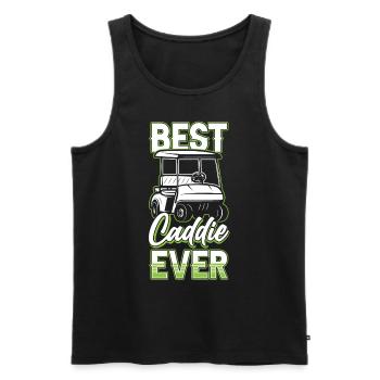 Best Caddy Ever Golfer Golf Golf - Men's Premium Organic Tank Top - black - Front - AI Model Male 178 light (178cm)