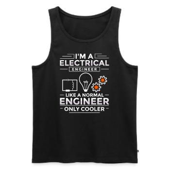 Electrical Engineering Engineer Research Development - Men's Premium Organic Tank Top - black - Front - AI Model Male 178 light (178cm)