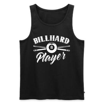 Billiard Player Lovers Pool Billiards Billiards - Men's Premium Organic Tank Top - black - Front - Michal (187cm)