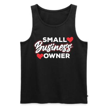 Kleinunternehmer Besitzer Gründer CEO - Männer Premium Bio Tank Top - Anthrazit - Vorne - Alexander (188cm)