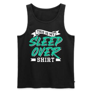 Das Ist Mein Sleepover Shirt Übernachten Party - Männer Premium Bio Tank Top - Schwarz - Vorne - AI Model Male 178 light (178cm)