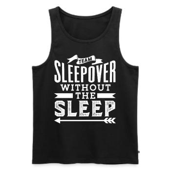 Soirée pyjama d’équipe sans sommeil Sweet Party Stay - Débardeur bio Premium Homme - noir - Devant - Michal (187cm)