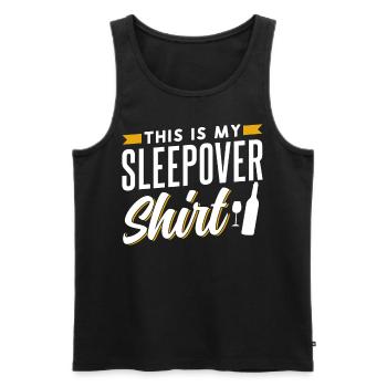 Das Ist Mein Sleepover Shirt Party Übernachten - Männer Premium Bio Tank Top - Schwarz - Vorne - AI Model Male 178 light (178cm)