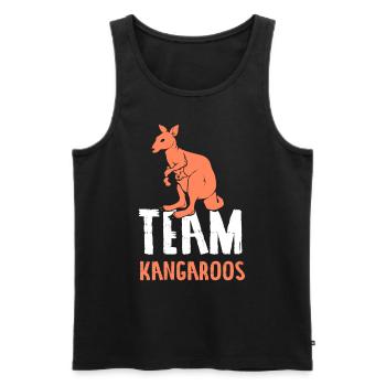 Team Kangaroos Animal Australia Lovers Kangaroo - Débardeur bio Premium Homme - noir - Devant - AI Model Male 178 light (178cm)
