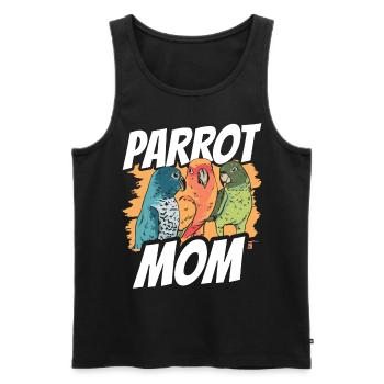 Papagei Mama Süß Tier Papageien Haustier - Männer Premium Bio Tank Top - Schwarz - Vorne - Michal (187cm)
