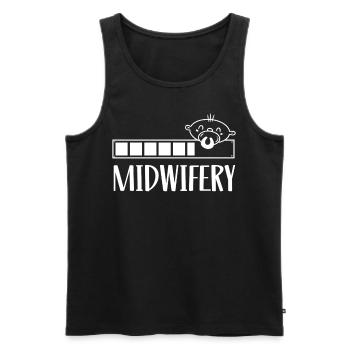 Hebammenwesen Geburtshilfe Beruf Hebamme Hebammen - Männer Premium Bio Tank Top - Schwarz - Vorne - AI Model Male 178 light (178cm)