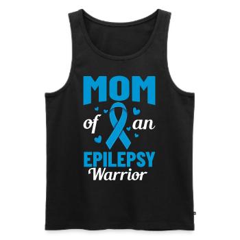 Epilepsie Krampf Erkrankung Epileptischer Anfall - Männer Premium Bio Tank Top - Schwarz - Vorne - AI Model Male 178 light (178cm)