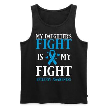 Epilepsie Krampf Erkrankung Epileptischer Anfall - Männer Premium Bio Tank Top - Schwarz - Vorne - AI Model Male 178 light (178cm)