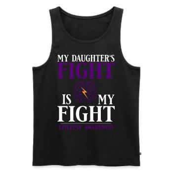 Epilepsie Krampf Erkrankung Epileptischer Anfall - Männer Premium Bio Tank Top - Schwarz - Vorne - AI Model Male 178 light (178cm)