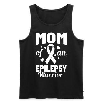 Epilepsie Krampf Erkrankung Epileptischer Anfall - Männer Premium Bio Tank Top - Schwarz - Vorne - AI Model Male 178 light (178cm)
