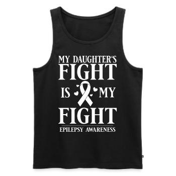 Epilepsie Krampf Erkrankung Epileptischer Anfall - Männer Premium Bio Tank Top - Schwarz - Vorne - AI Model Male 178 light (178cm)