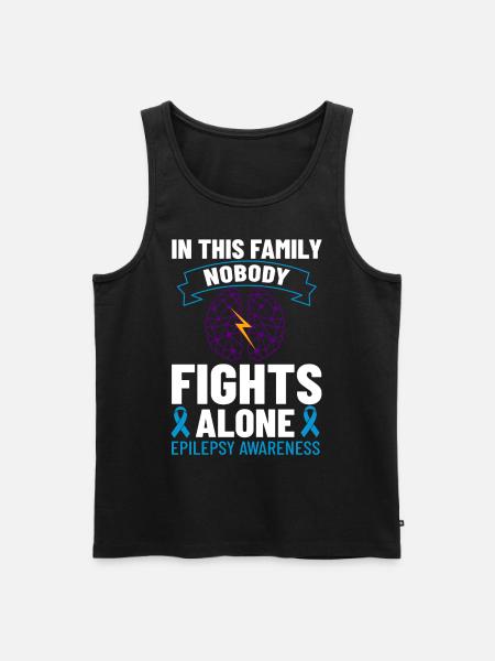 Epilepsy Convulsive disease Epileptic seizure - Men's Premium Organic Tank Top - black
