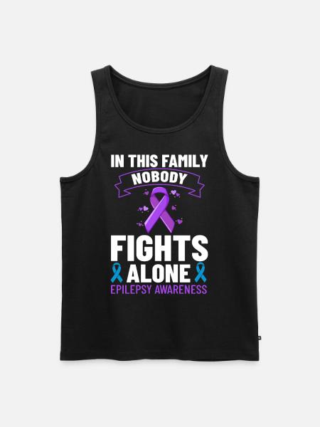 Epilepsy Convulsive disease Epileptic seizure - Men's Premium Organic Tank Top - black