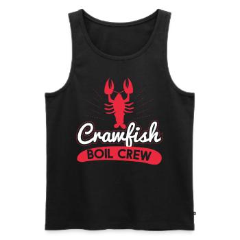 Crawfish Boil Crew - Men's Premium Organic Tank Top - black - Front - Michal (187cm)