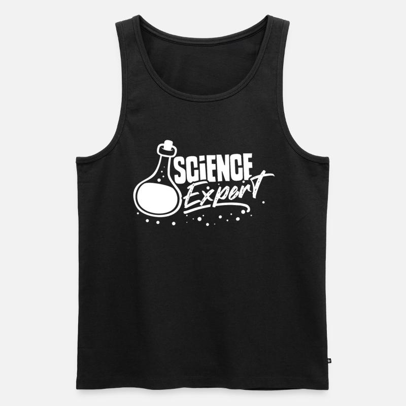 Expert scientifique Science Science - Débardeur bio Premium Homme - noir
