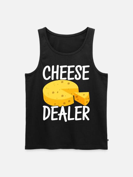 Cheese lovers Gouda cheese - Men's Premium Organic Tank Top - black