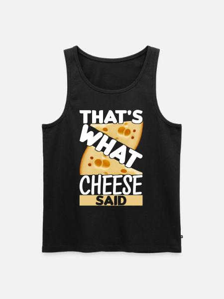 Cheese lovers Gouda cheese - Men's Premium Organic Tank Top - black