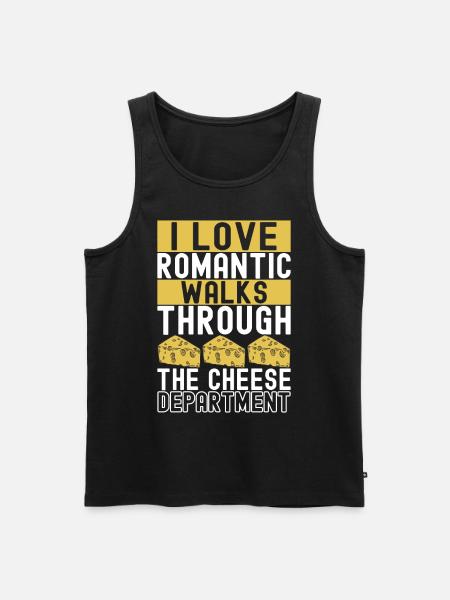 Cheese lovers Gouda cheese - Men's Premium Organic Tank Top - black