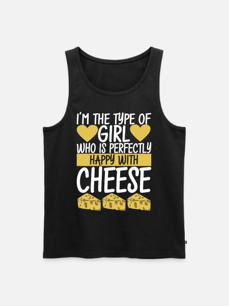 Cheese lovers Gouda cheese - Men's Premium Organic Tank Top - black