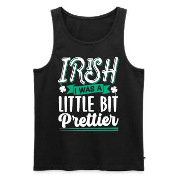 St Patrick's Day Gaelic Ireland Irish Irish - Men's Premium Organic Tank Top - black - Front - Michal (187cm)
