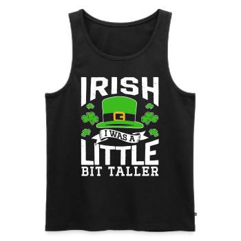 Saint-Patrick Irlande Irlande Gaélique Irlandais - Débardeur bio Premium Homme - noir - Devant - Michal (187cm)