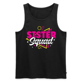 Schwestern Team Freund Schwester Freundschaft - Männer Premium Bio Tank Top - Schwarz - Vorne - AI Model Male 178 light (178cm)