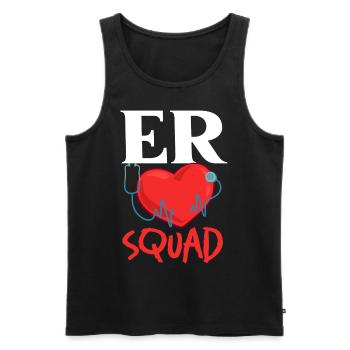 Emergency Department Emergency Nurse First Aid - Men's Premium Organic Tank Top - black - Front - Michal (187cm)
