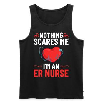 Emergency Department Emergency Nurse First Aid - Men's Premium Organic Tank Top - black - Front - Michal (187cm)