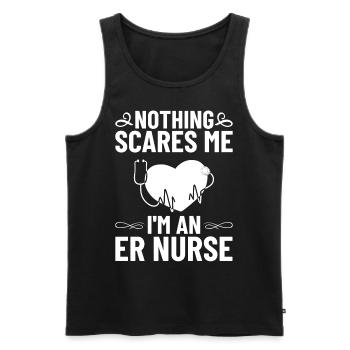 Emergency Department Emergency Nurse First Aid - Men's Premium Organic Tank Top - black - Front - Michal (187cm)