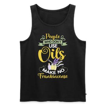 Essential Oil Diffuser Aromatherapy Plants - Men's Premium Organic Tank Top - black - Front - AI Model Male 178 light (178cm)