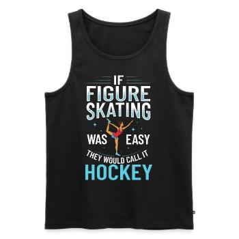 Eiskunstlauf Eisläufer Schlittschuhe Eislaufen - Männer Premium Bio Tank Top - Schwarz - Vorne - Michal (187cm)