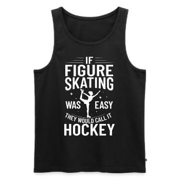 Eiskunstlauf Eisläufer Schlittschuhe Eislaufen - Männer Premium Bio Tank Top - Schwarz - Vorne - Michal (187cm)