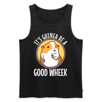 Guinicorn - Männer Premium Bio Tank Top - Schwarz - Vorne - Michal (187cm)