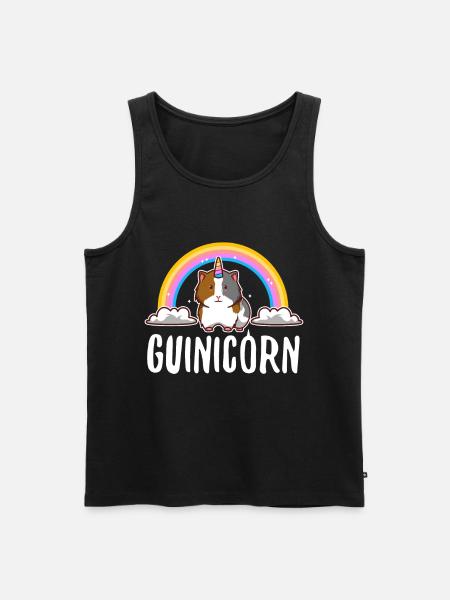 Guinicorn - Männer Premium Bio Tank Top - Schwarz