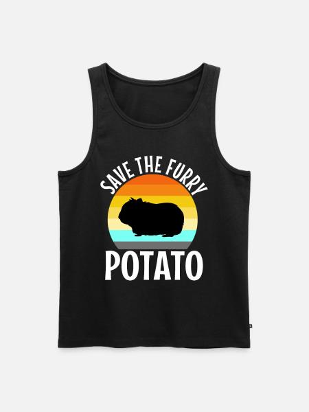 Save The Furry Potato - Débardeur bio Premium Homme - noir