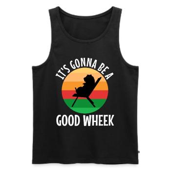 Its guinea be a good wheek - Men's Premium Organic Tank Top - black - Front - Michal (187cm)