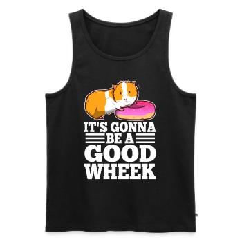 Its guinea be a good wheek - Men's Premium Organic Tank Top - black - Front - Michal (187cm)