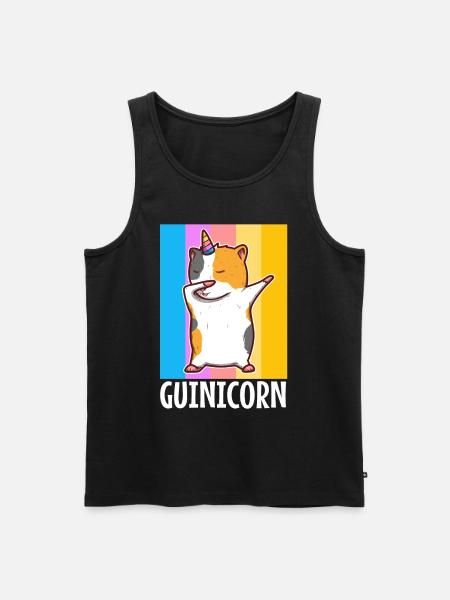 Guinicorn - Männer Premium Bio Tank Top - Schwarz