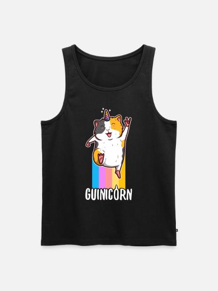 Guinicorn - Männer Premium Bio Tank Top - Schwarz
