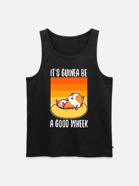 Guinicorn - Männer Premium Bio Tank Top - Schwarz