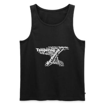 Schmied Schmieden Amboss - Männer Premium Bio Tank Top - Schwarz - Vorne - AI Model Male 178 light (178cm)