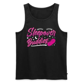 Sleepover Freunde Party Übernachtung Übernachten - Männer Premium Bio Tank Top - Schwarz - Vorne - AI Model Male 178 light (178cm)