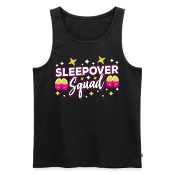 Overnight group overnight stay Sweet - Men's Premium Organic Tank Top - black - Front - Michal (187cm)